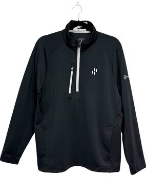 Zero Restriction Tour Series 1/4 Zip Pullover Men’s Large Black Golf